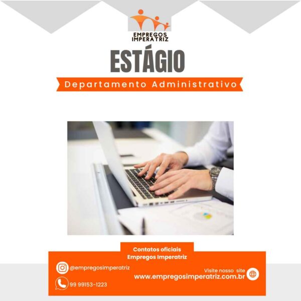 Estagiário no Dpto. Administrativo