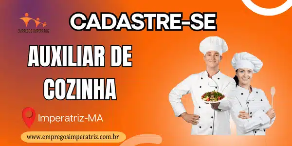 vaga para auxiliar de cozinha em imperatriz