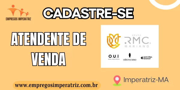 Vaga para Repositor na RMC O Boticário em Imperatriz