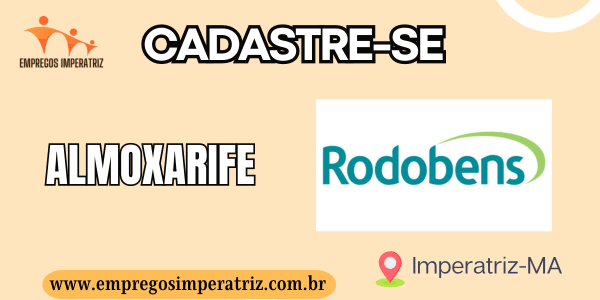 Vaga de emprego para Almoxarife na Rodobens