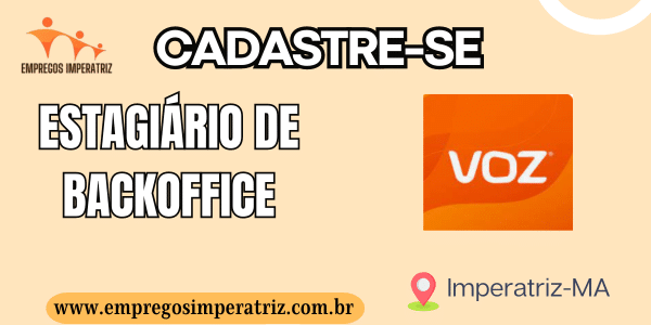 Vaga de emprego para Estagiário de Backoffice