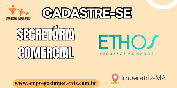Vaga de emprego para Secretária comercial