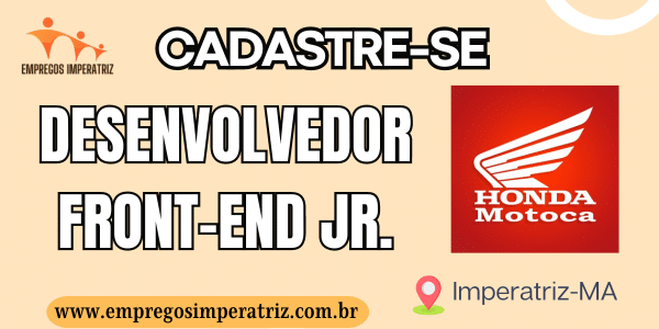 Vaga para Desenvolvedor Front-End Jr. na Motoca Imperatriz