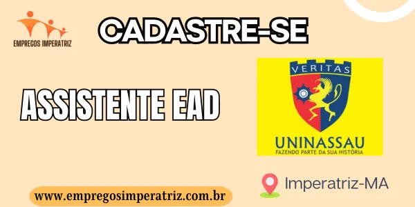 Vaga de emprego para Assistente EAD Uninassau