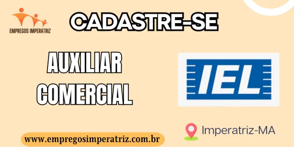 Vaga de emprego para Auxiliar Comercial – IEL