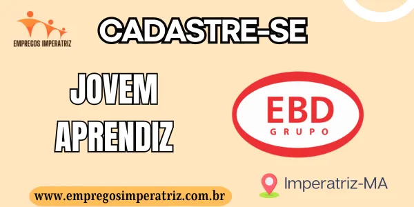 Vaga de emprego para Jovem Aprendiz no grupo EBD