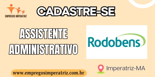 Vaga de emprego para Assistente Administrativo - Rodobens