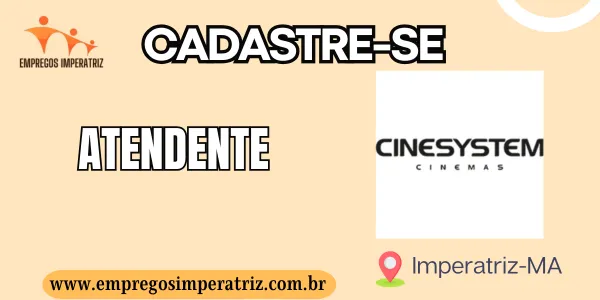 Vaga de emprego para Atendente – CineSystem