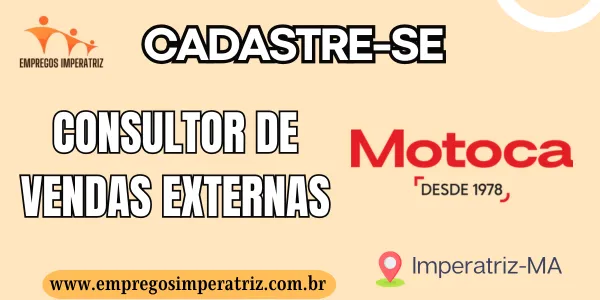 Vaga de emprego para Consultor de vendas externas – Motoca